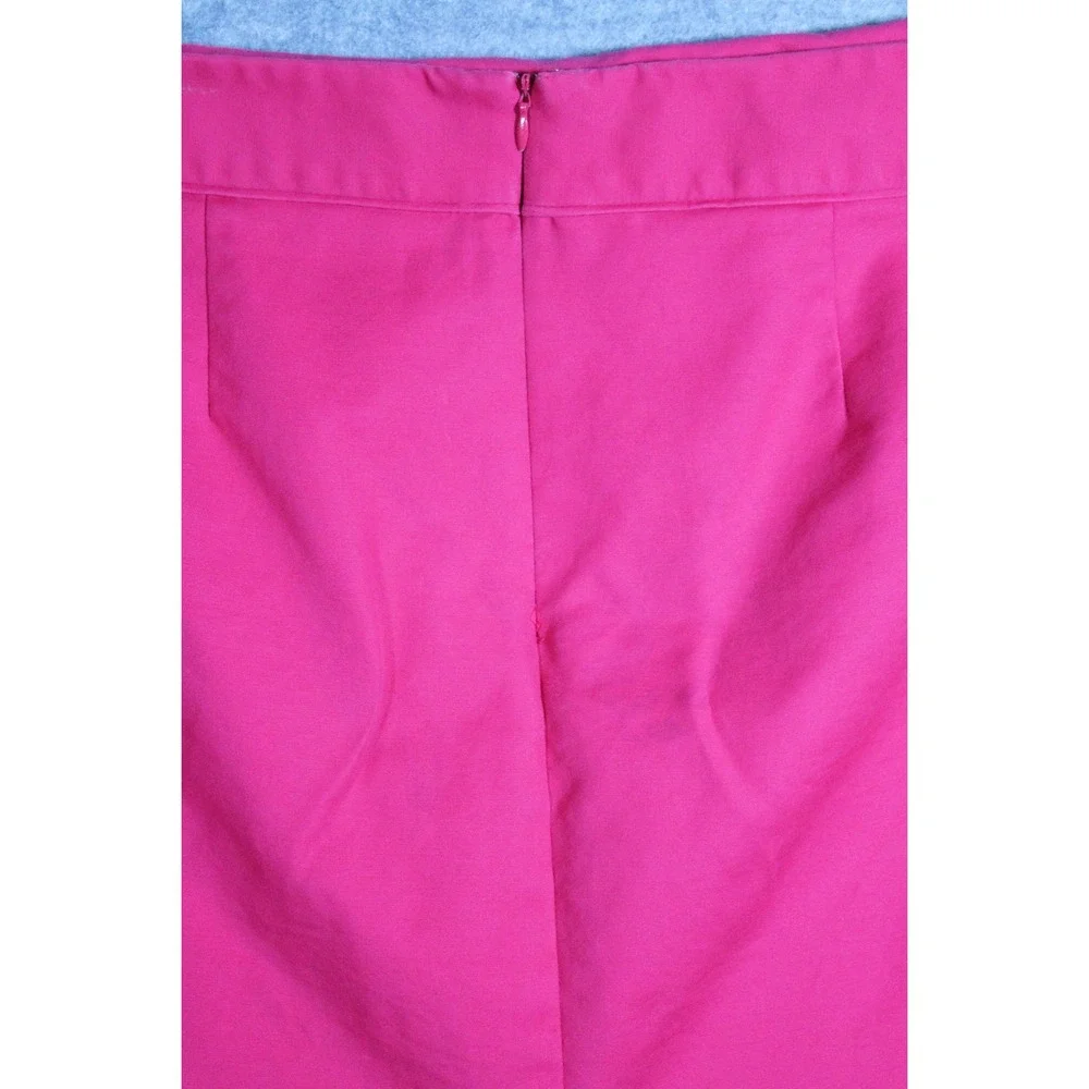 Liz Claiborne Womens Hot Pink‎ Stretch Cotton Blend Pencil Skirt Size 18
